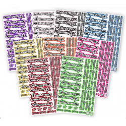 Sparko Planche de stickers A4