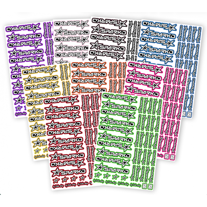 Sparko Planche de stickers A4