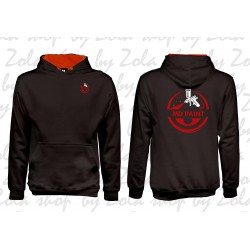 Sweat noir et rouge