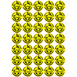 Sticker MD PAINT fluo et noir