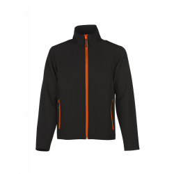 softshell noir et orange