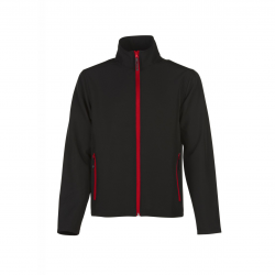 softshell noir et rouge